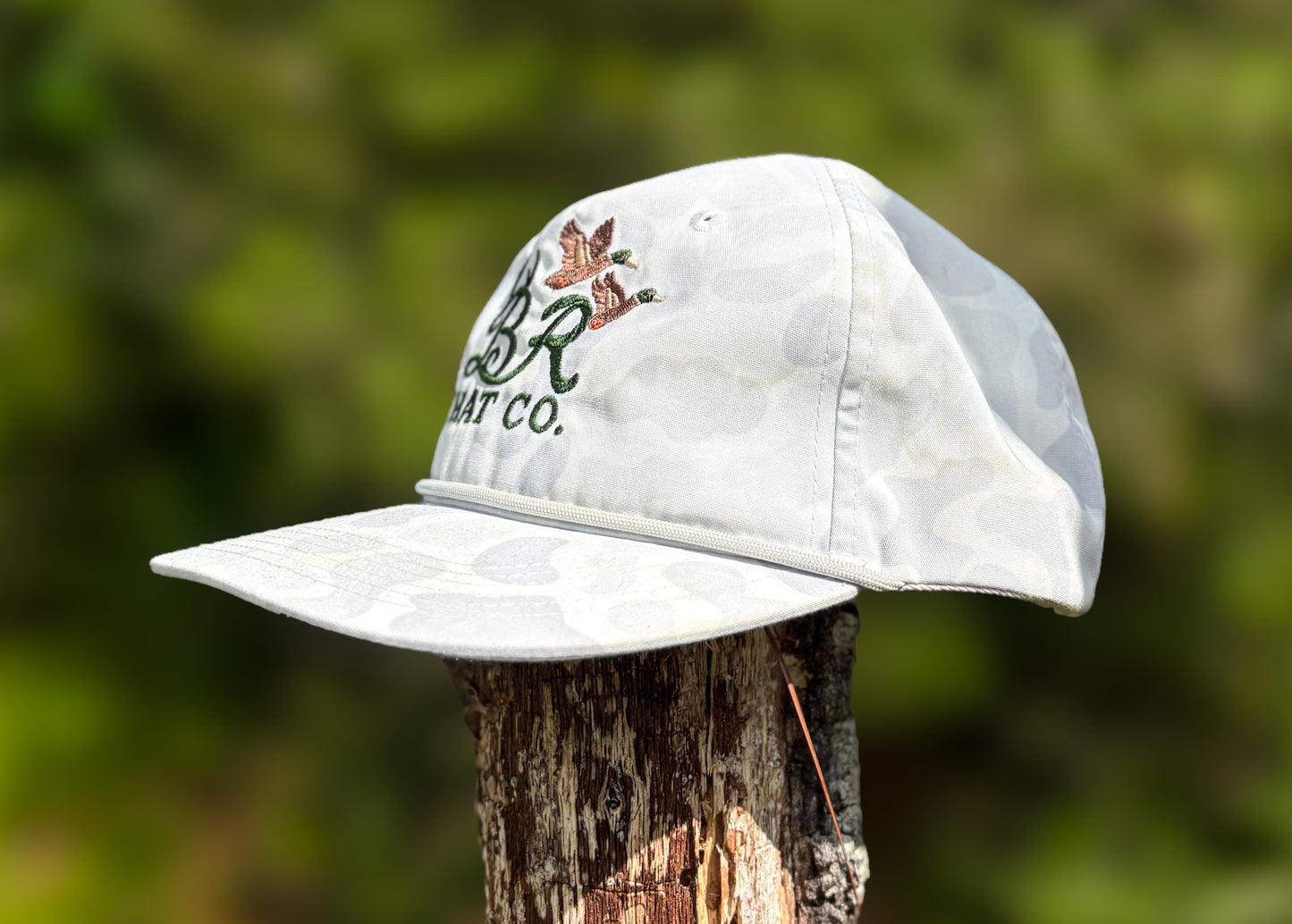 White Camo B&R Hat