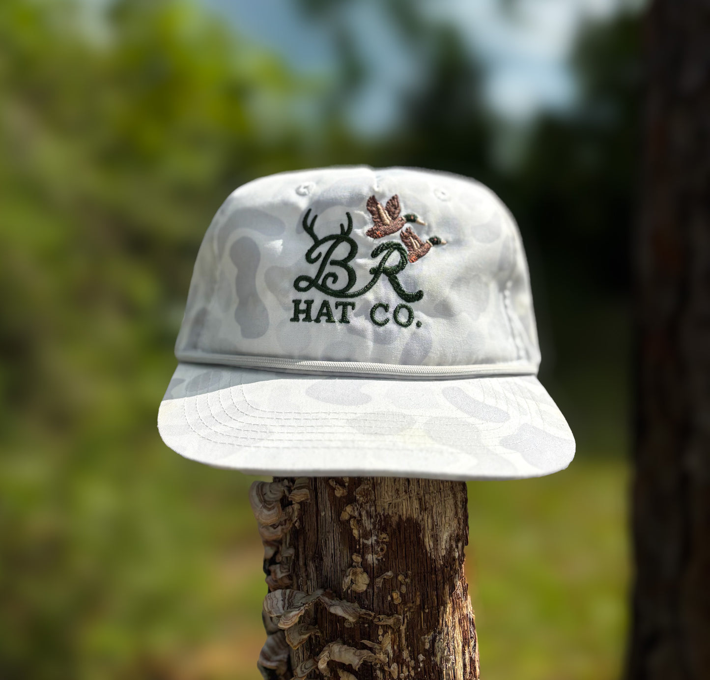 White Camo B&R Hat