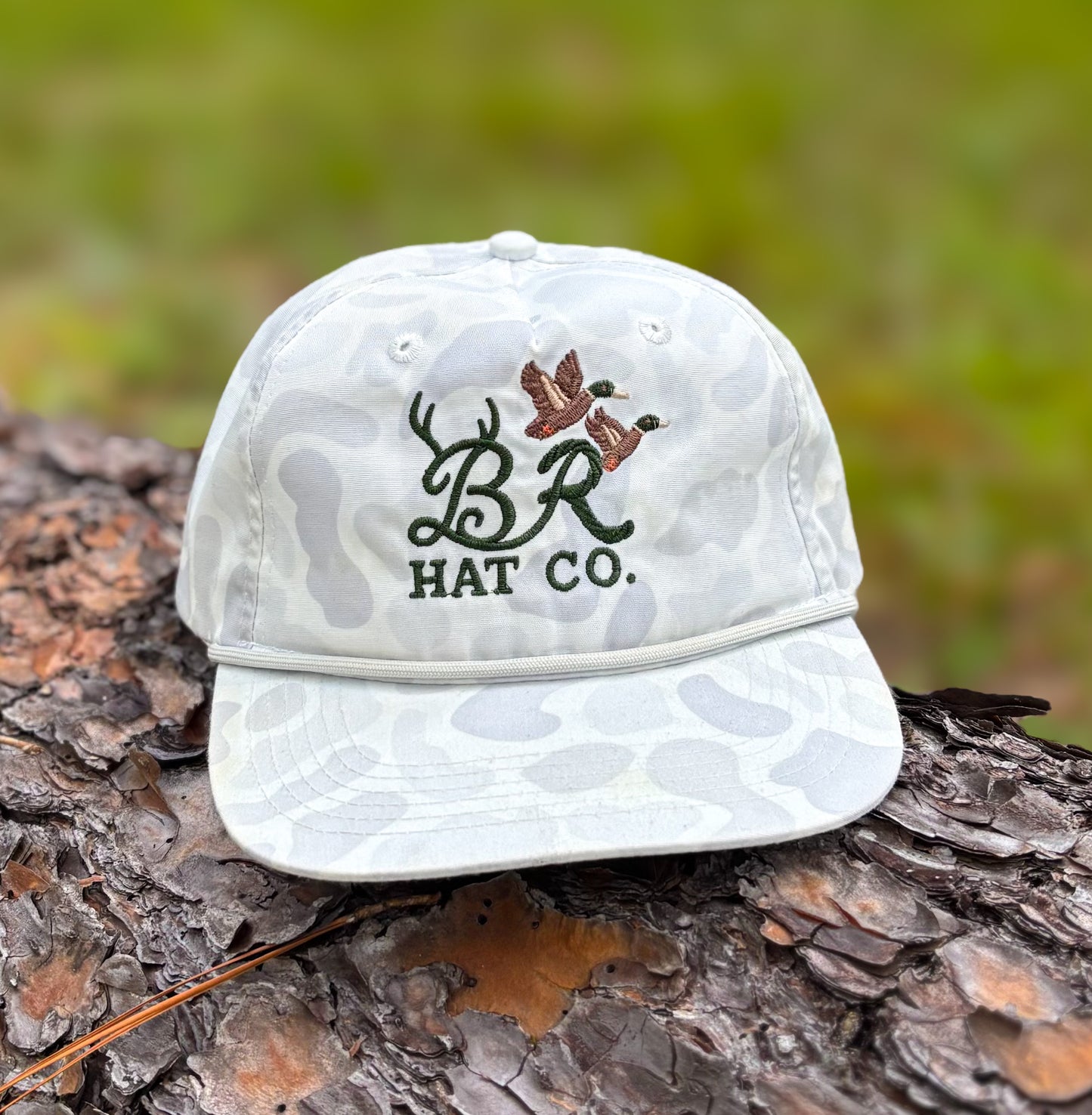 White Camo B&R Hat