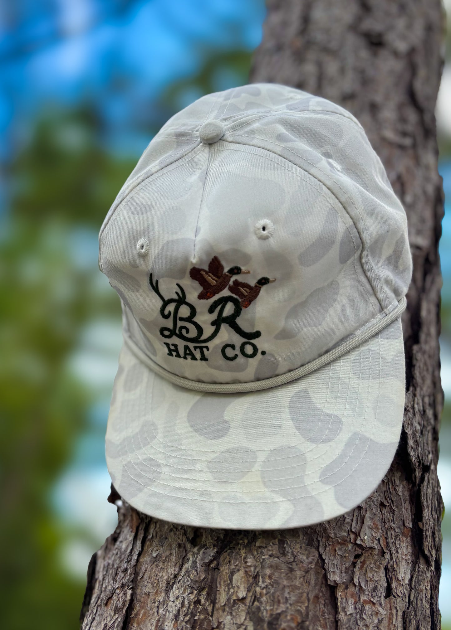 White Camo B&R Hat